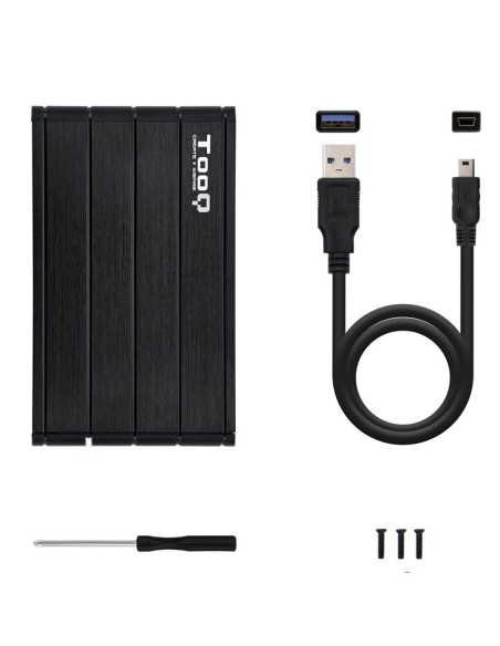CAJA 2.5" USB 3.1 TOOQ   NEGRA TQE-2530B 9.5mm NEGRA PN: TQE-2530B EAN: 8433281006768   