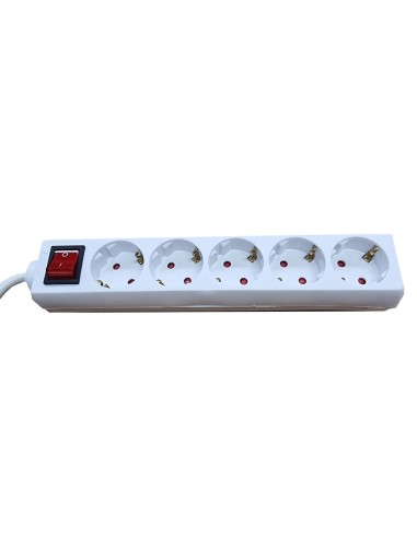 REGLETA 5 TOMAS OMEGA BLANCA   1.5M PN: OL5G15W...