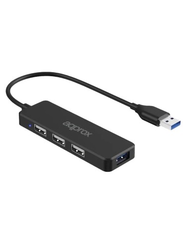 HUB 4 PTOS 3X USB2.0 1 X USB3  TIPO A A TIPO A...