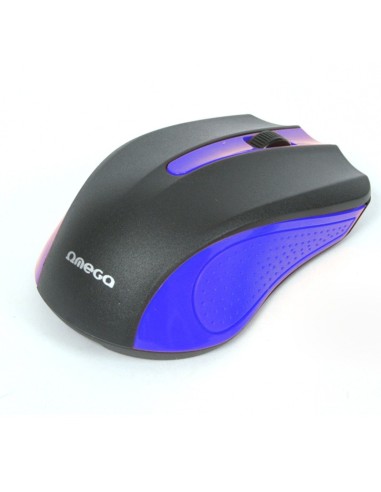 RATON USB OMEGA 1000 DPI AZUL  NEGRO PN: OM05BL...