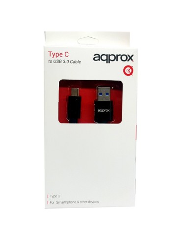 CABLE APPROX TYPE-C A USB 3.0  TYPE A NEGRO PN:...