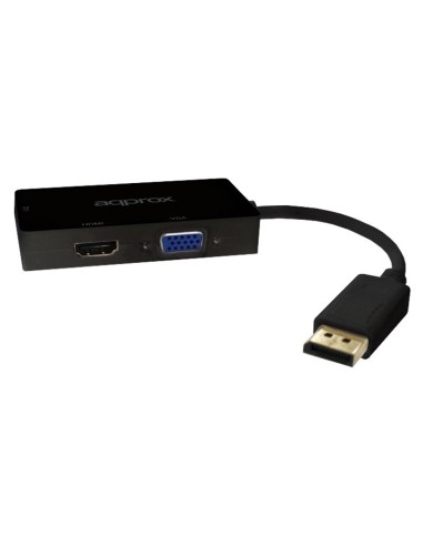 ADAPT. DISPLAY PORT A HDMI-DVI VGA 2K 4K Y VGA...
