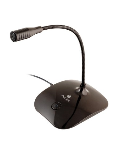 MICROFONO NGS MS115 JACK 3.5MM SOBREMESA NEGRO...