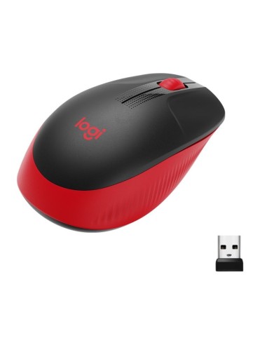 RATON WIRELESS LOGITECH M190   NEGRO ROJO PN:...