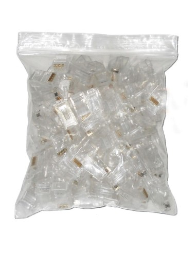 CONECTOR RJ45 MACHO BOLSA 100  CAT 6 PN: RJ45 M...