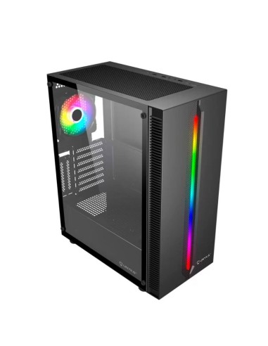 CAJA GAMING ARMOR LUMINA 205B  NEGRA SIN FUENTE...