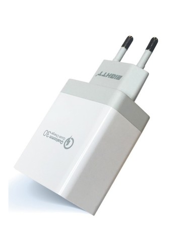 CARGADOR  5V ENCHUFE EIGHTT    2X USB  BLANCO...