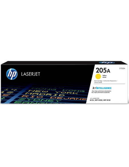 TONER HP CF532A 205A AMARILLO PN: CF532A EAN: 190781106982    