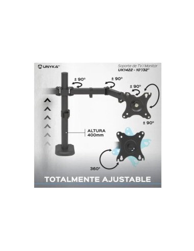 SOPORTE MESA VESA 13-32" 2 MON ITORES UK710102...