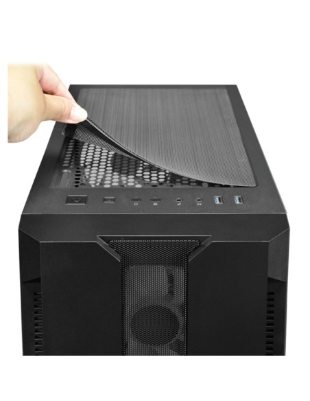 CAJA GAMING CHIEFTEC HUNTER GS -01B-OP RGB NEGRA CRISTAL TEMP PN: GS-01B-OP EAN: 0753263077226   