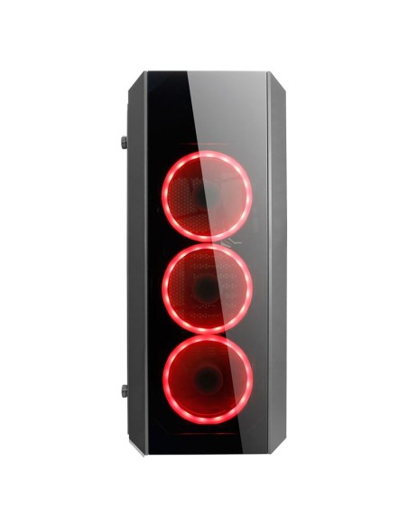 CAJA GAMING CHIEFTEC SCORPION  II RGB NEGRA CRISTAL TEMP PN: GL-02B-OP EAN: 0753263075741   