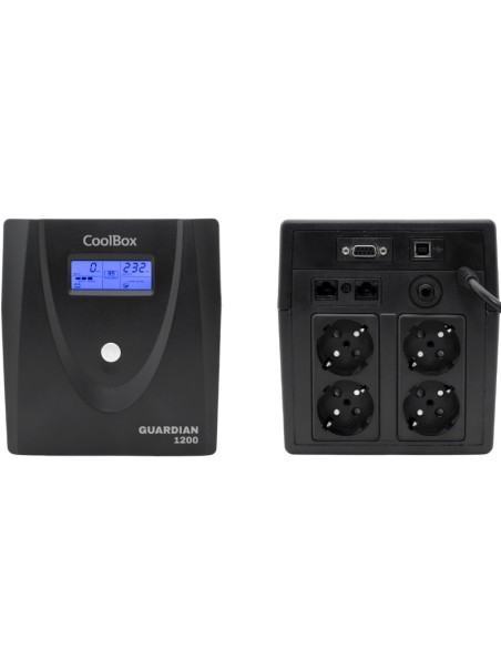 SAI 1200VA COOLBOX GUARDIA3    LCD 720W NEGRO PN: COO-SAIGD3-12D EAN: 8437012429284   
