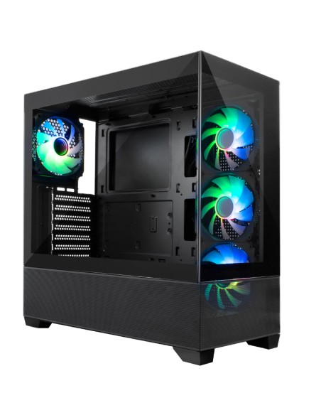CAJA GAMING ATX GA250 COOLBOX  VISION RGB NEGRA SIN FUENTE PN: COO-CHA-GA250-0 EAN: 8436556143113   