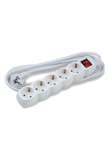 REGLETA 5 TOMAS TECKNIK BLANCA 1.5M CON...