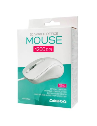 RATON OMEGA OPTICO 1200DPI USB WIRED OFFICE 1.5...