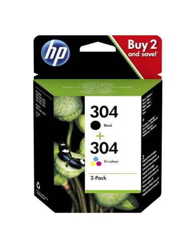 CARTUCHO HP 3JB05AE N304       MULTIPACK NEGRO,...