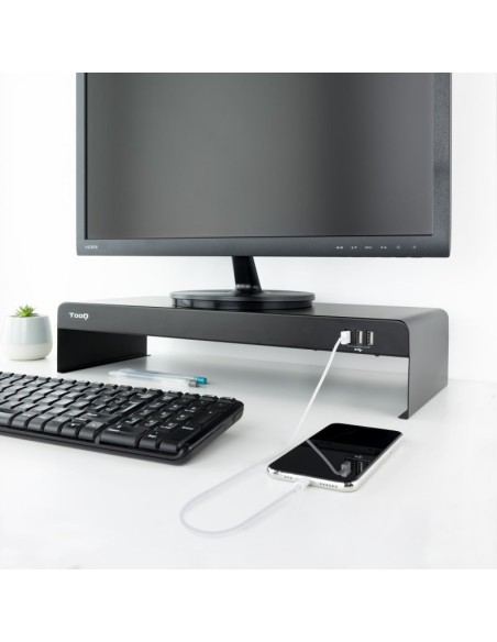 SOPORTE ELEVADOR TOOQ TQMR0124 X3 USB NEGRO PN: TQMR0124 EAN: 8433281010253   