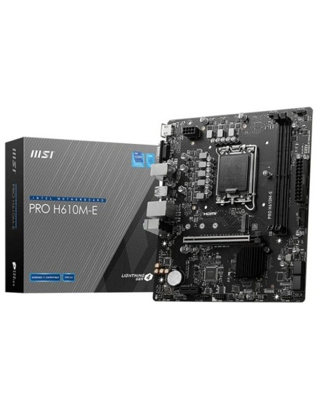 PB S-1700 H610 MSI H610M-E PRO DDR5 PN: 911-7D48-072 EAN: 4711377125147   