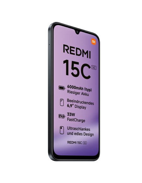SMARTPHONE 6.9" XIAOMI REDMI   15C 4GB 128GB NFC 5G NEGRO PN: REDMI 15C 5G 4-1 EAN: 6932554458607   