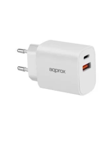CARGADOR 20W ENCHUFE APPROX 1X USB A, X1 USB...