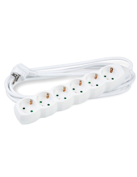 REGLETA 6 TOMAS TECKNIK BLANCA 5M PN: MT6W5M1.5-W EAN: 5999565654337   
