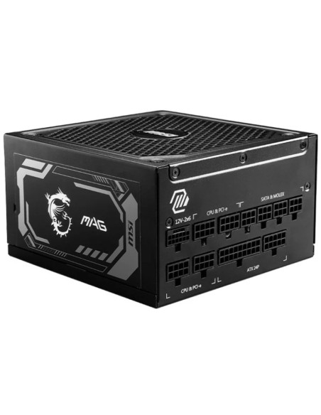 FUENTE 1250W/104.1A MSI MAG    A1250GL PCIE5 80 PLUS GOLD PN: 306-7ZP9A11-CE0 EAN: 4711377142229   