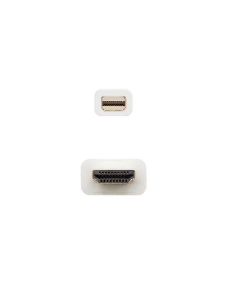 CABLE MINI DP A HDMI 2M NANO   CABLE BLANCO PN: 10.15.4002 EAN: 8433281008557   
